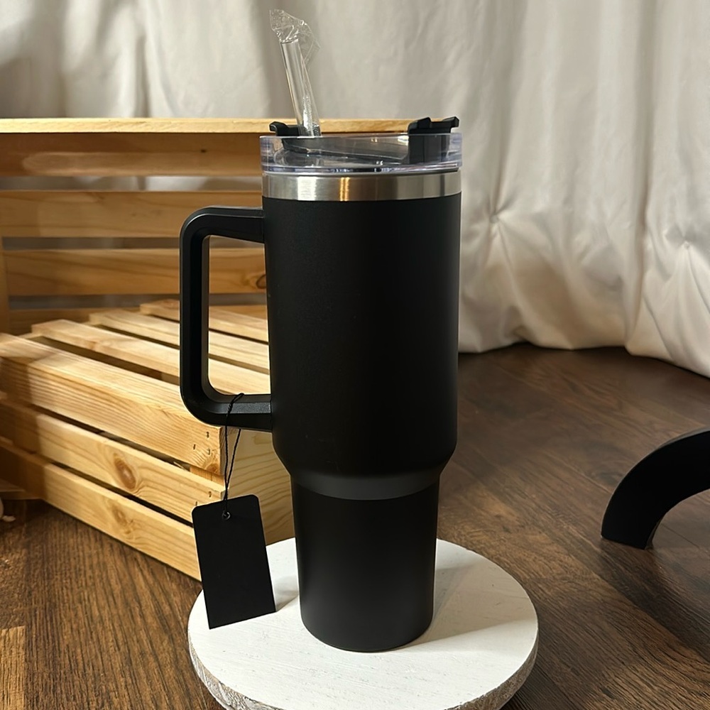 Black Insulated Travel Mug